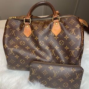 Louis Vuitton Speedy 30 and matching Zippy Wallet